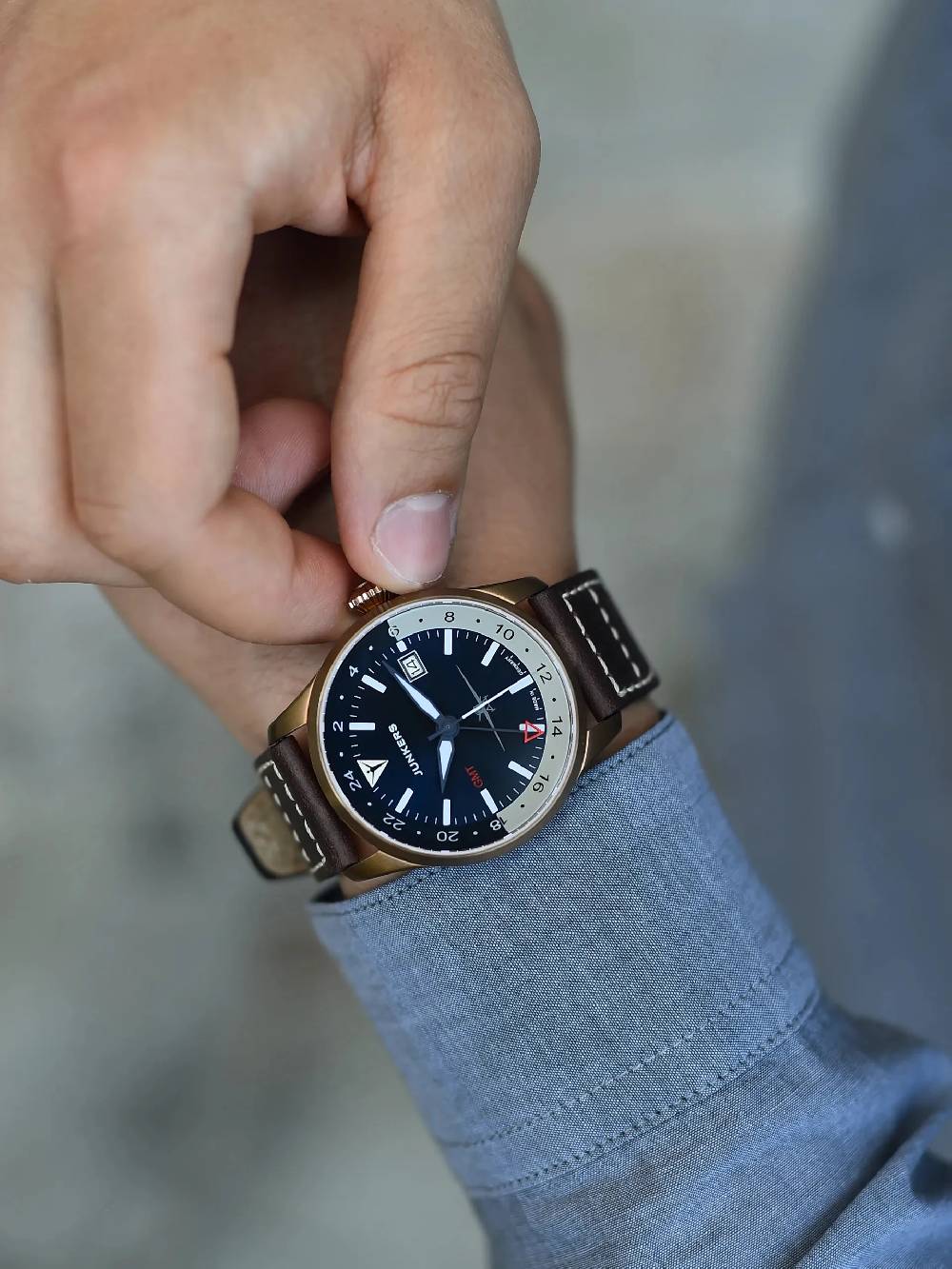 Junkers Flieger GMT Automatik Zeitbegrenzte Promotion