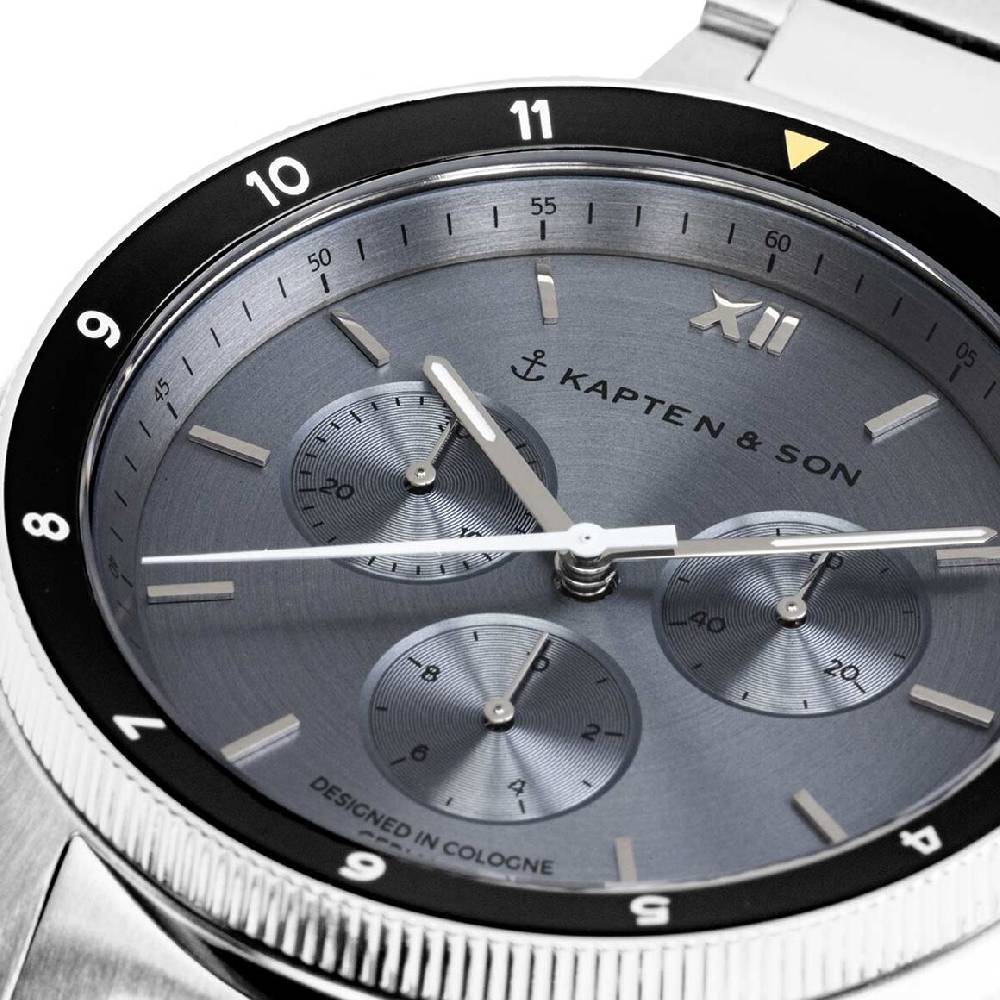 Kpten & Son Rise Silver Slate Steel Großer Ausverkauf