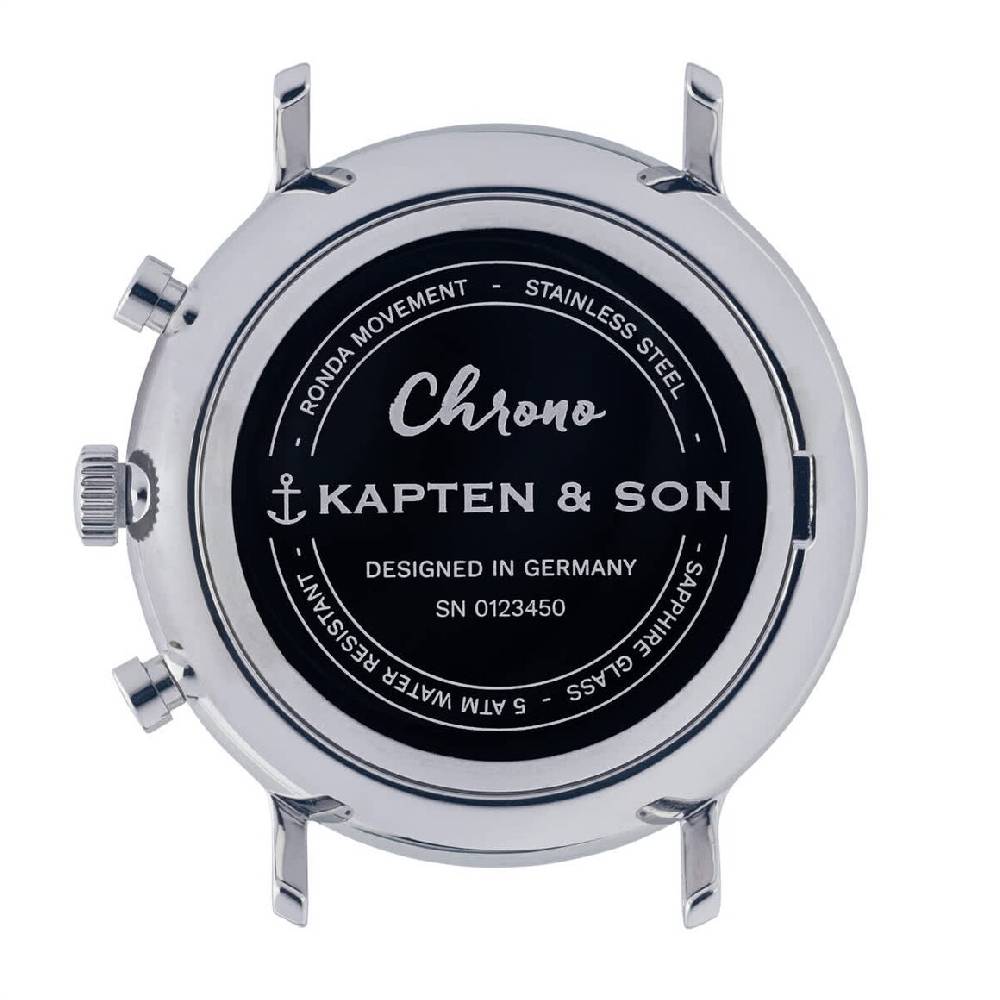 Kpten & Son Chrono Small Silver Steel Cyber Monday