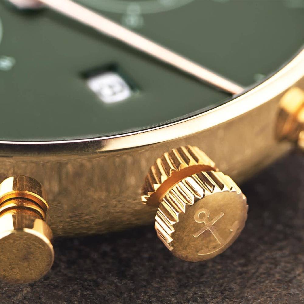 Kpten & Son Chrono Gold Green Steel Muttertagsangebot