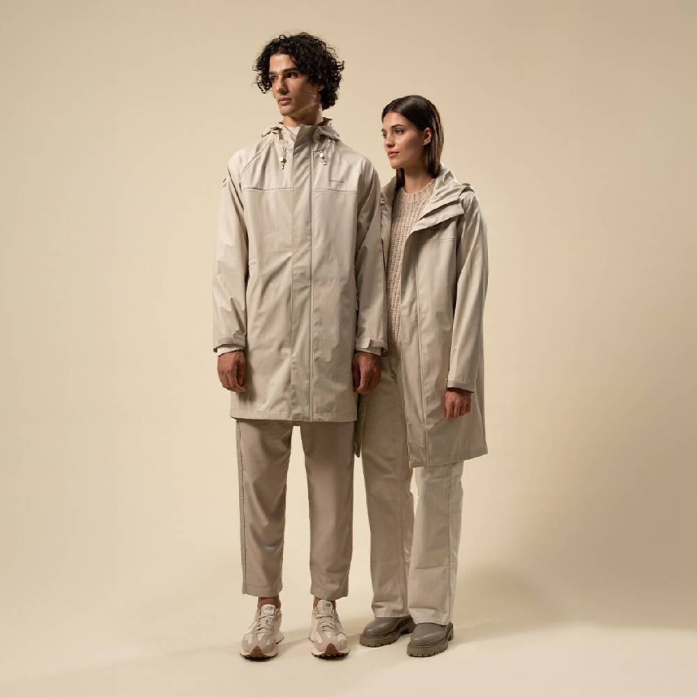 Kpten & Son Everyday Rain Jacket Long Sandstone VIP-Rabatte