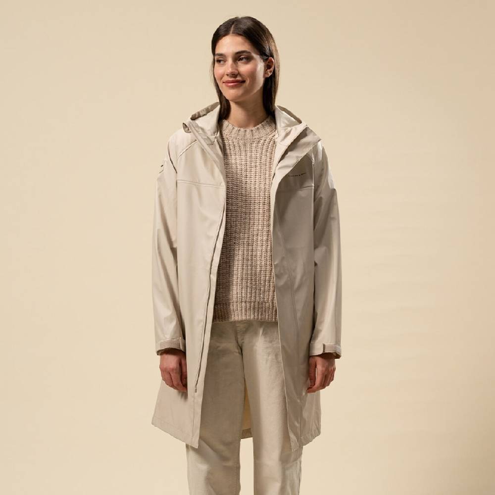 Kpten & Son Everyday Rain Jacket Long Sandstone VIP-Rabatte