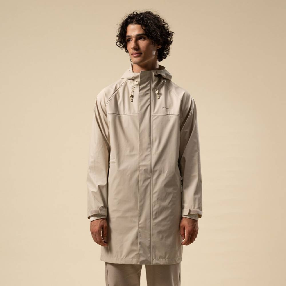 Kpten & Son Everyday Rain Jacket Long Sandstone VIP-Rabatte
