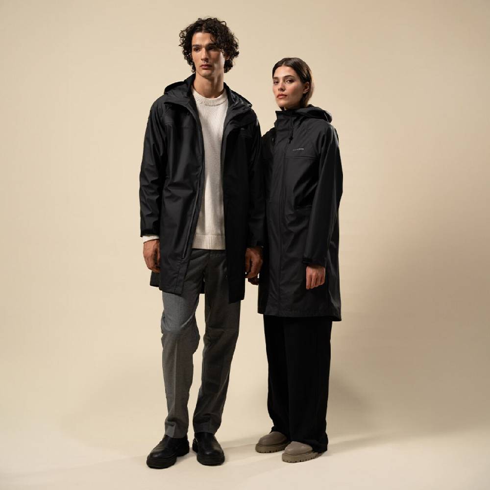 Kpten & Son Everyday Rain Jacket Long Midnight Black Tiefpreis