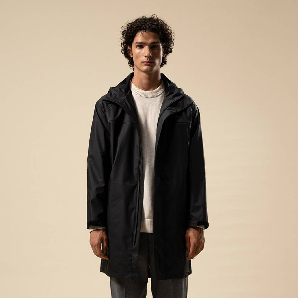 Kpten & Son Everyday Rain Jacket Long Midnight Black Tiefpreis