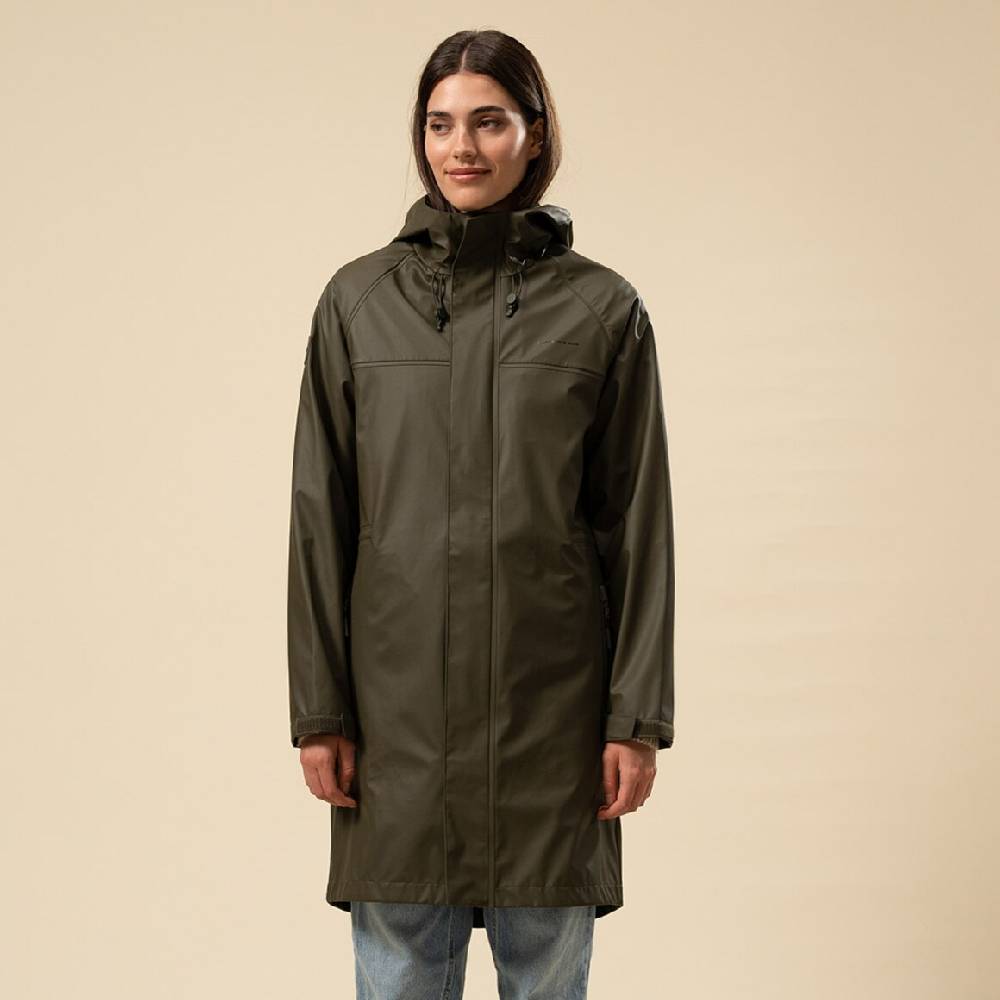 Kpten & Son Everyday Rain Jacket Long Forest Green Kostenlose Rückgabe
