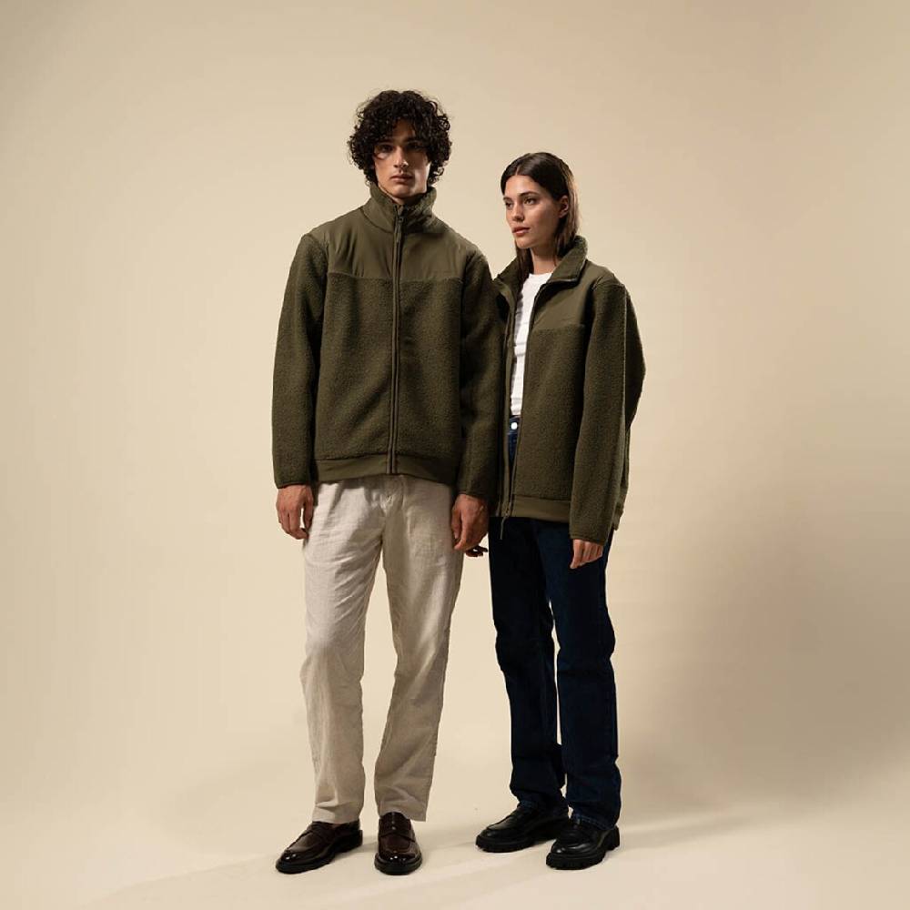 Kpten & Son Everyday Fleece Jacket Forest Green Begrenzte Freigabe