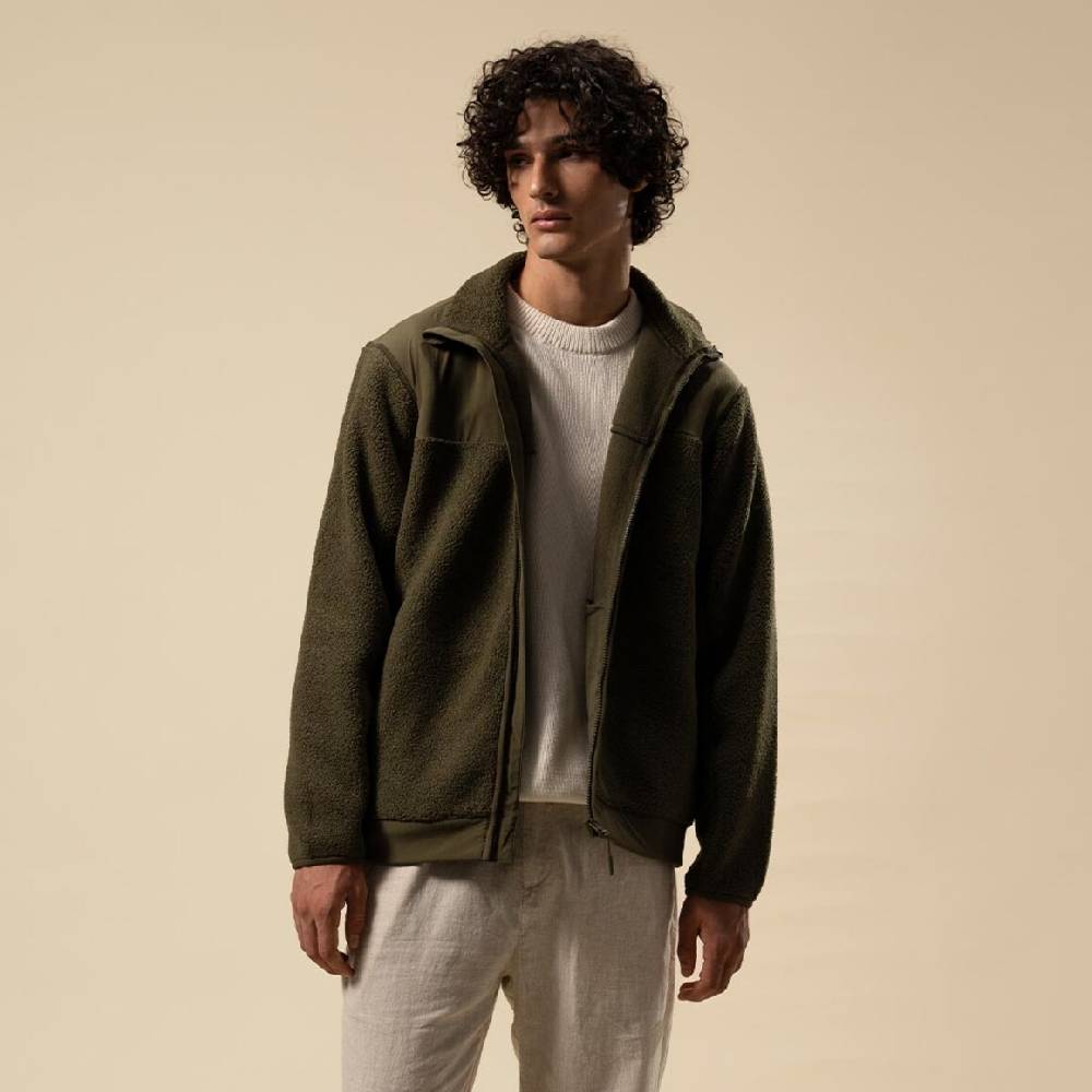Kpten & Son Everyday Fleece Jacket Forest Green Begrenzte Freigabe