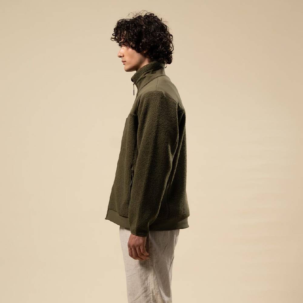 Kpten & Son Everyday Fleece Jacket Forest Green Begrenzte Freigabe