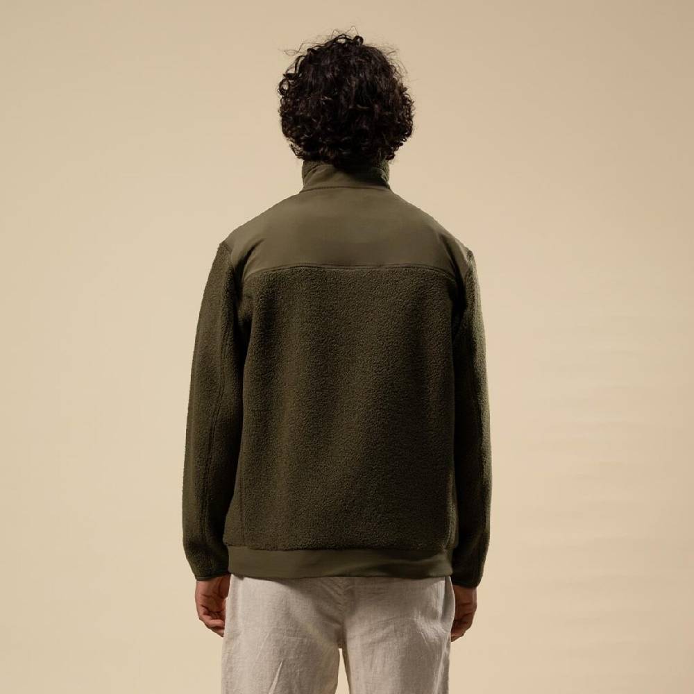 Kpten & Son Everyday Fleece Jacket Forest Green Begrenzte Freigabe