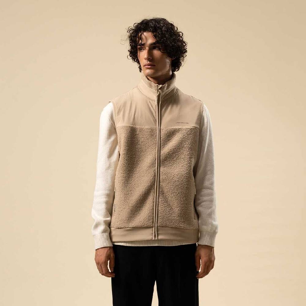 Kpten & Son Everyday Fleece Vest Sandstone Letzte 3 Tage