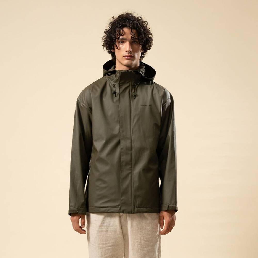 Kpten & Son Everyday Rain Jacket Short Forest Green JETZT KAUFEN