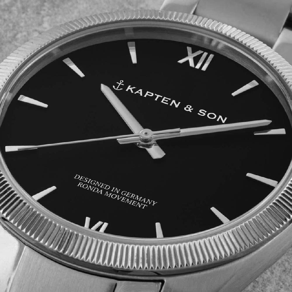 Kpten & Son Crush Silver Black Steel Bis zu 50% Rabatt