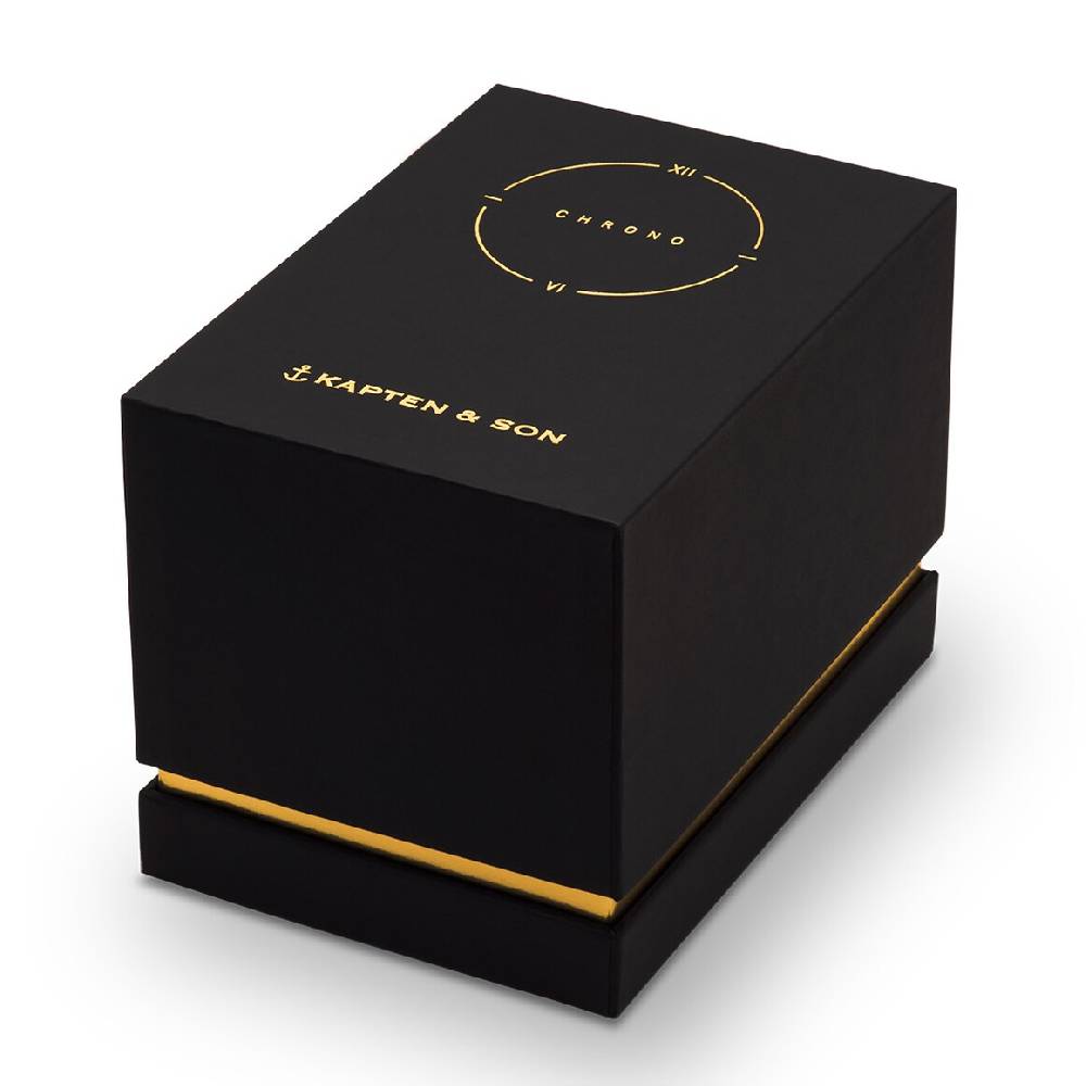 Kpten & Son Chrono Gold Woven Steel Nur noch ein Tag übrig