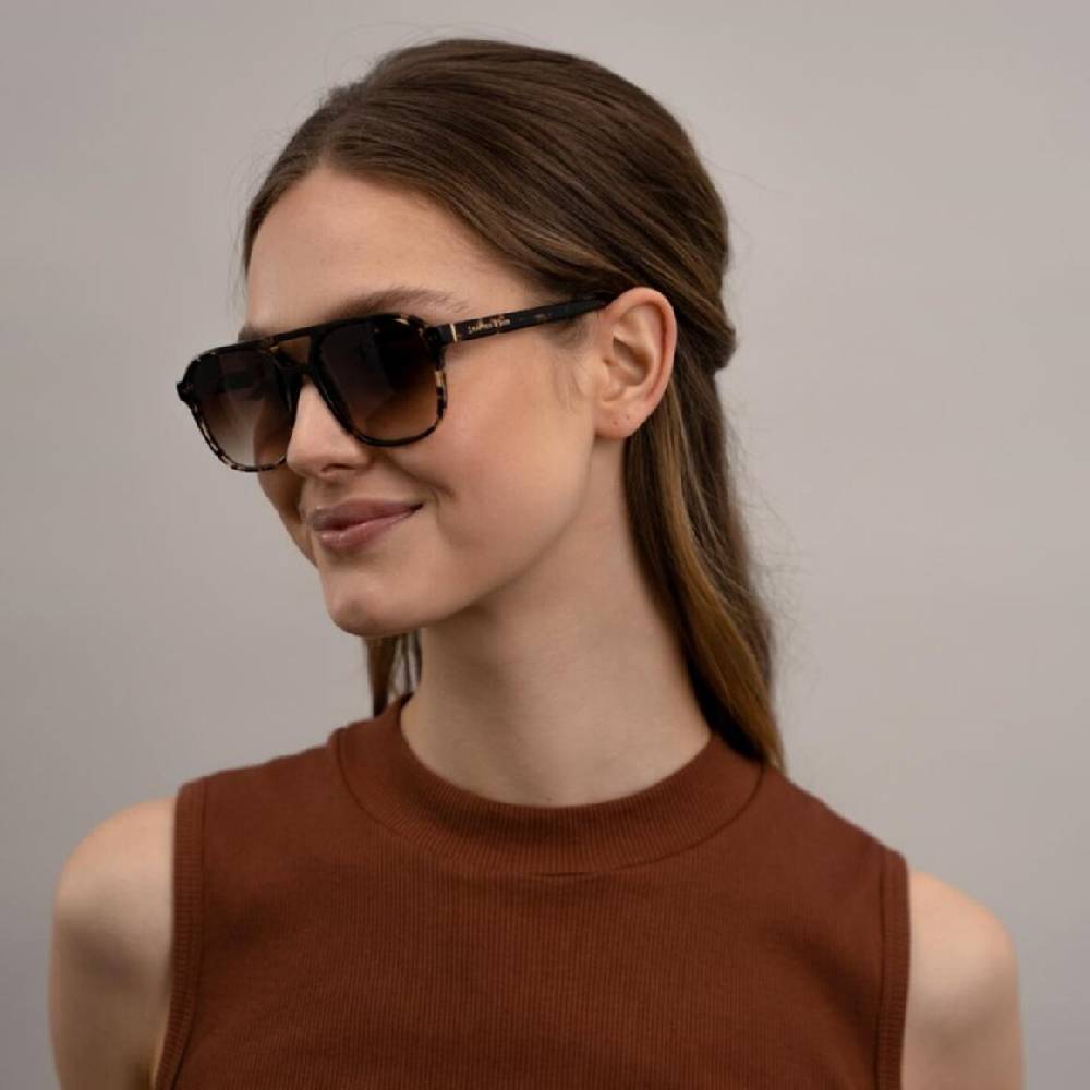 Kpten & Son Zurich Oversize Crystal Tortoise Brown Online Shopping