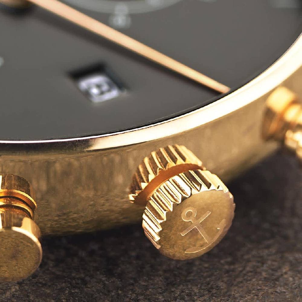 Kpten & Son Chrono Small Gold Black Steel Bestseller