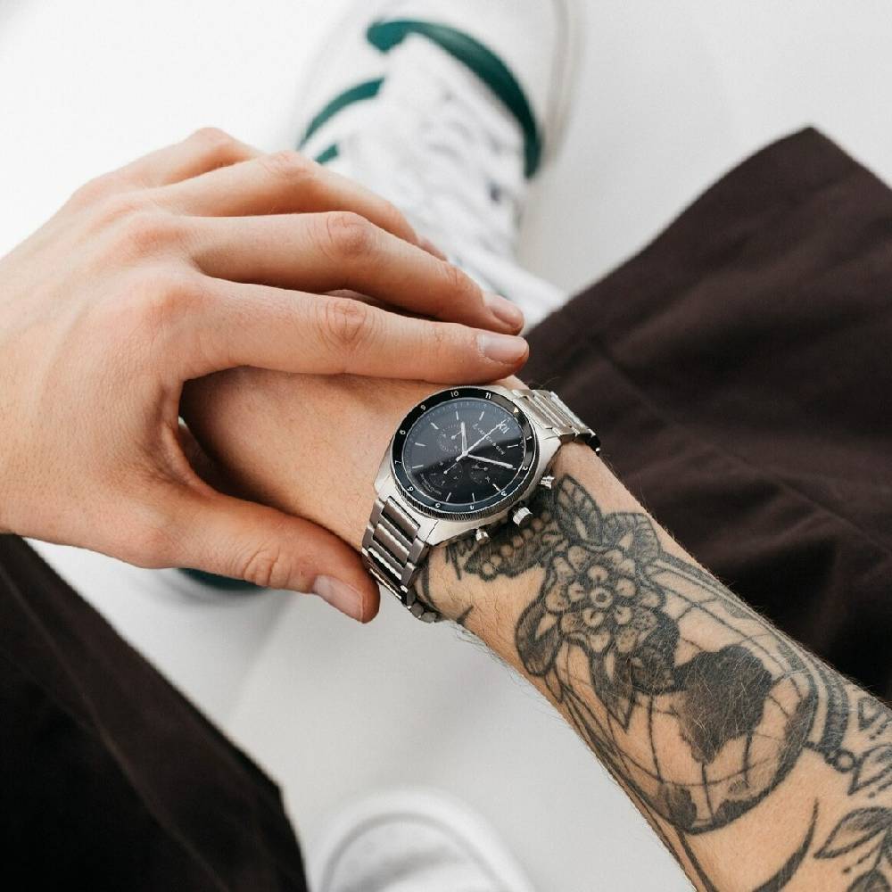 Kpten & Son Rise Silver Black Steel Begrenzte Freigabe