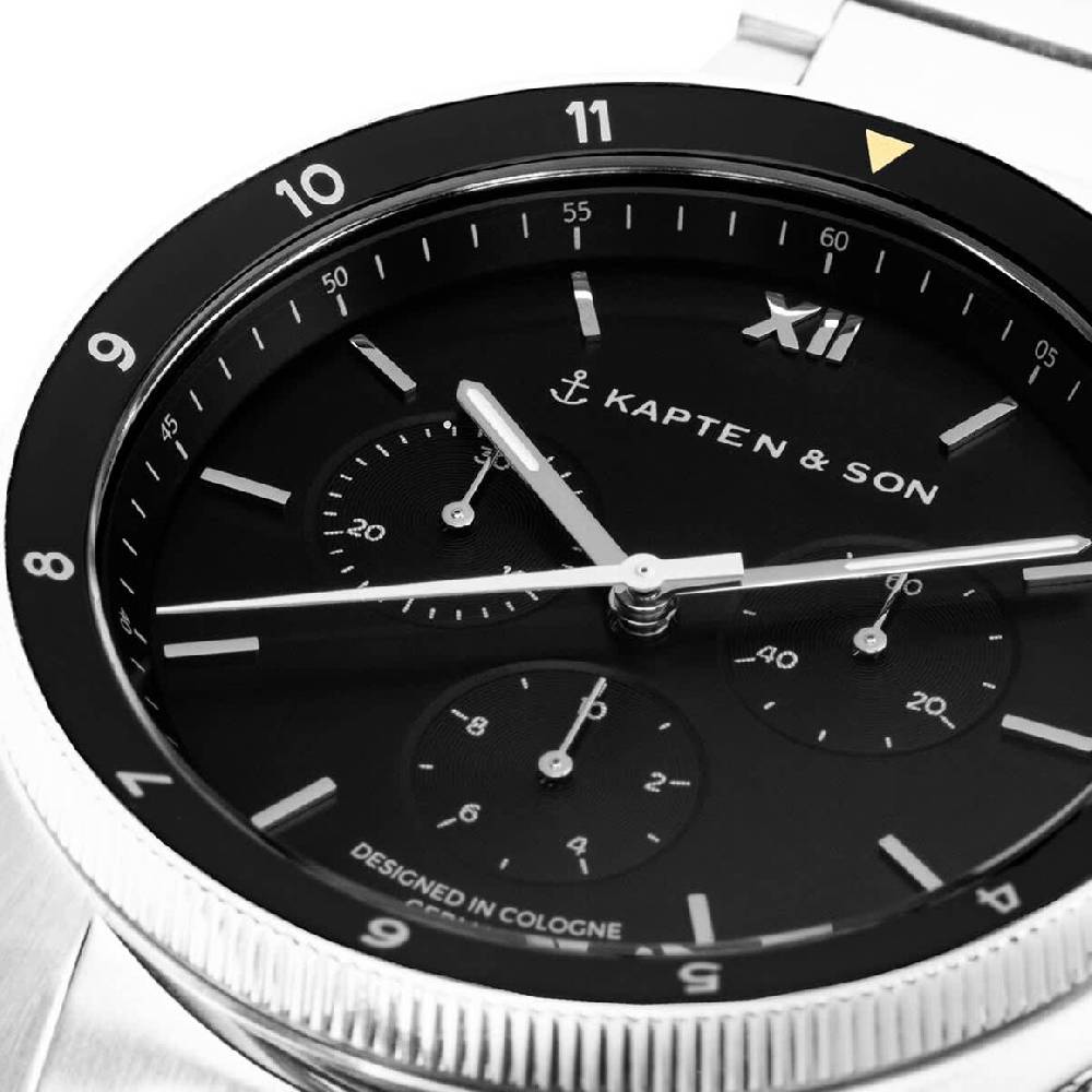 Kpten & Son Rise Silver Black Steel Begrenzte Freigabe