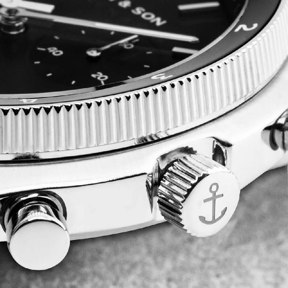 Kpten & Son Rise Silver Black Steel Begrenzte Freigabe