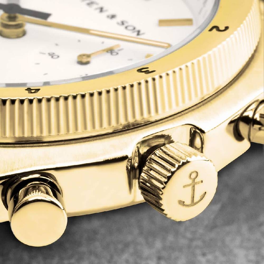 Kpten & Son Rise Small Gold Steel Neueste Stile