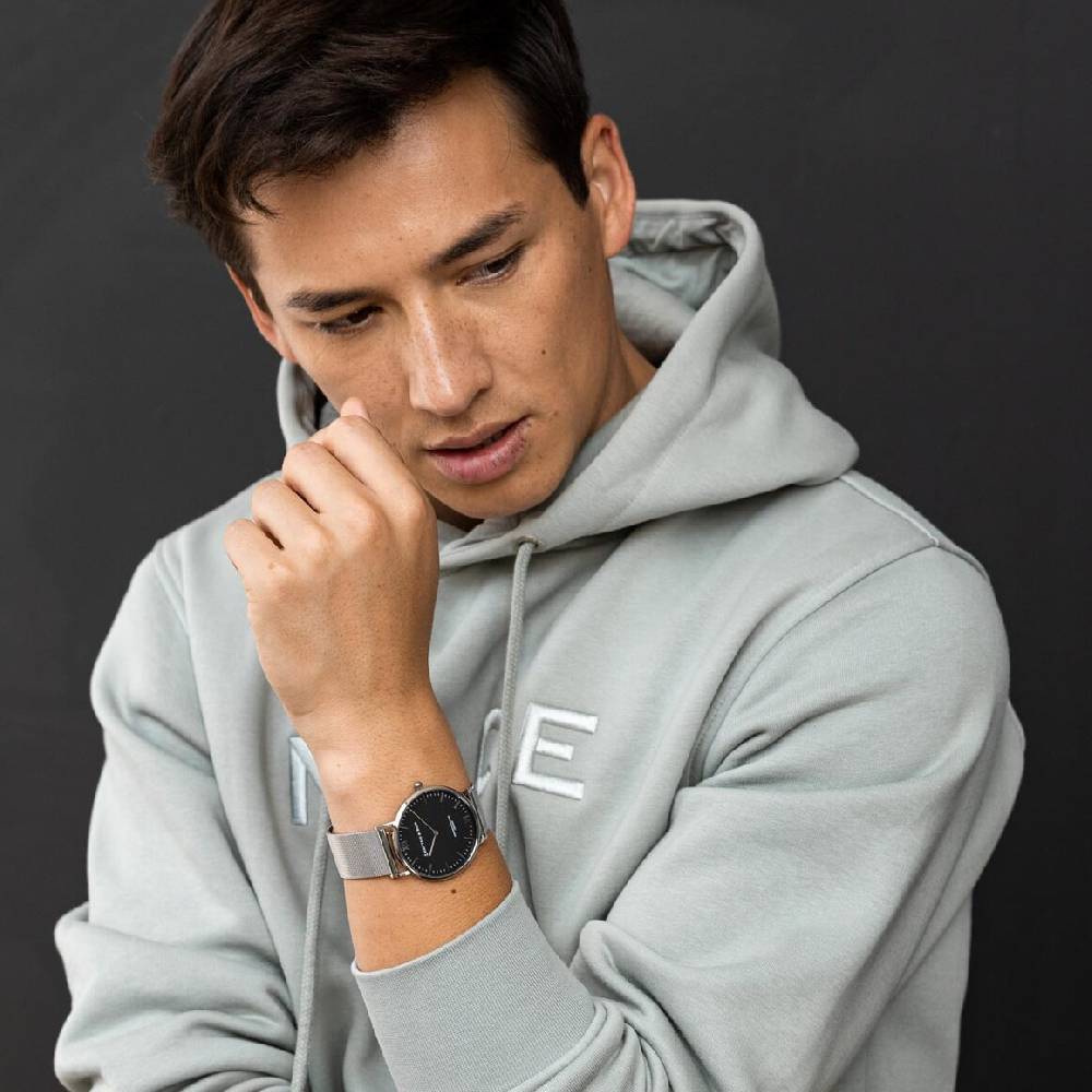 Kpten & Son Campus Silver Black Mesh Cyber Monday