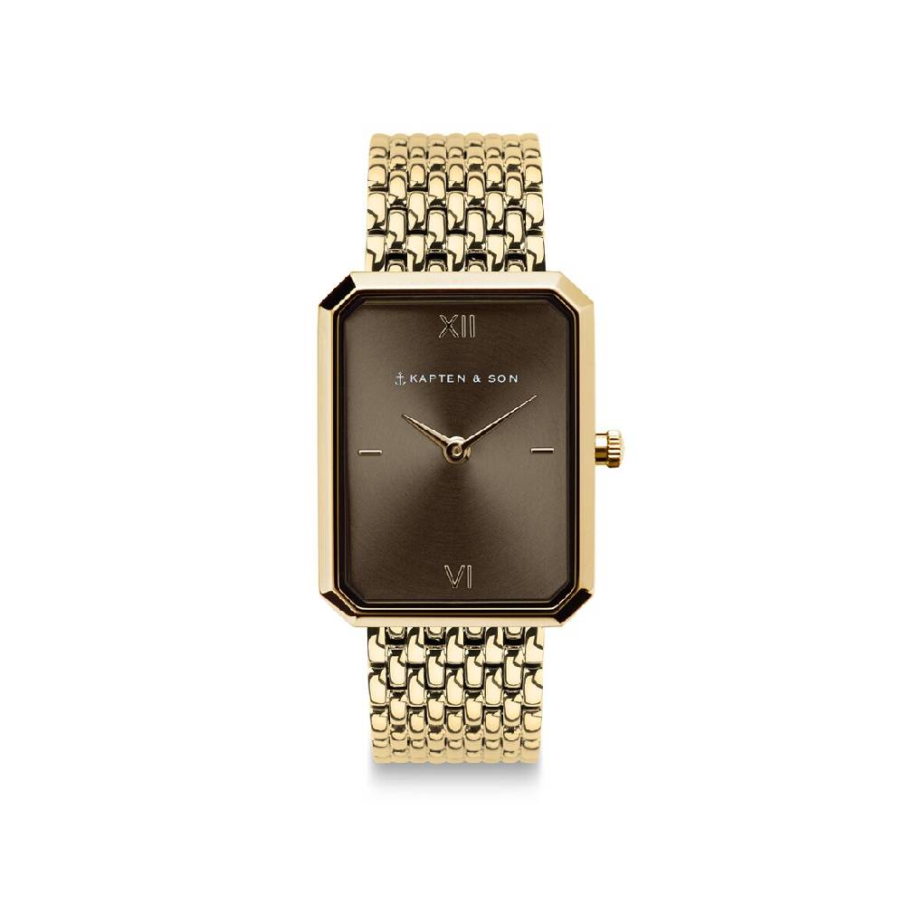 Kpten & Son Grace Gold Brown Woven Steel Zeitlich begrenztes Angebot