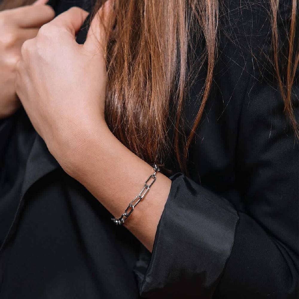 Kpten & Son Bracelet Urban Bold Silver Sonderangebot der Fabrik