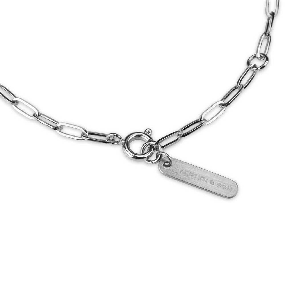 Kpten & Son Necklace Lock Silver Super Rabatt