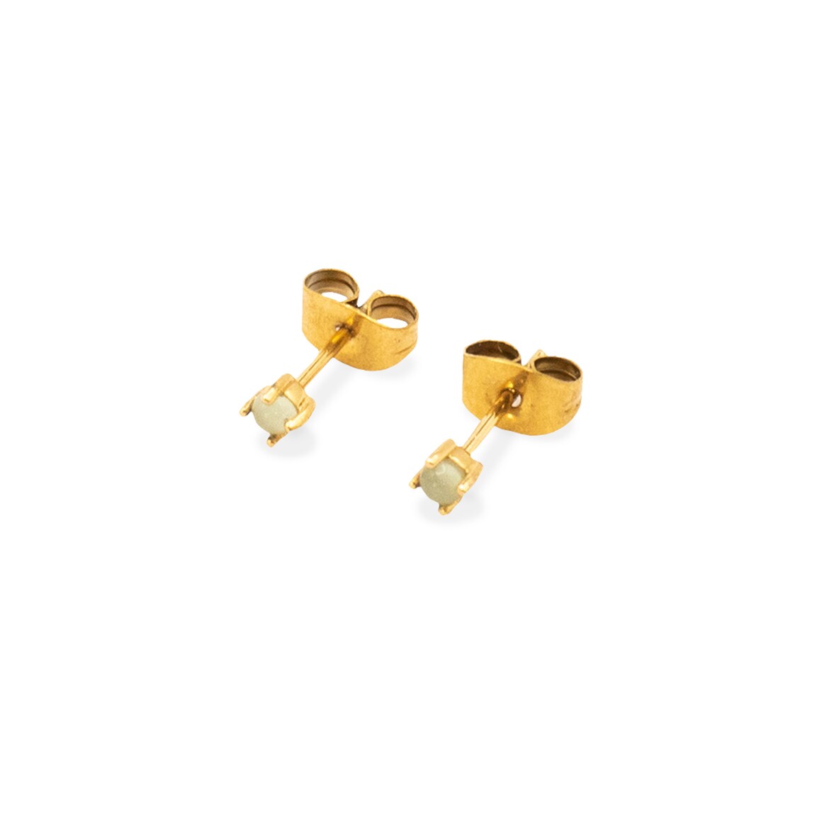 Kpten & Son Earring Stud Harmony Stone Gold Super Rabatt
