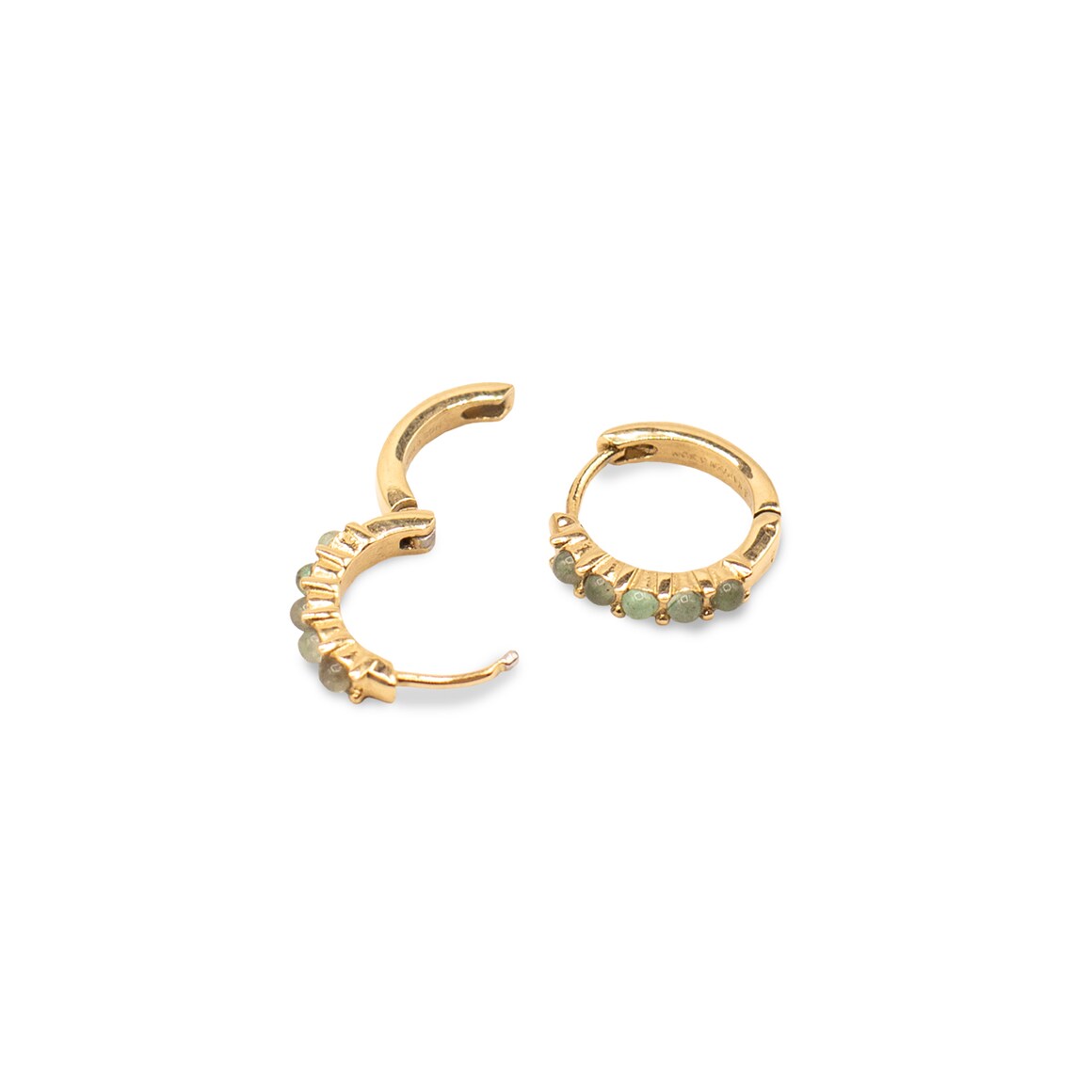 Kpten & Son Earring Hoop Harmony Stone Gold 50% Rabatt mit kostenlosem Versand