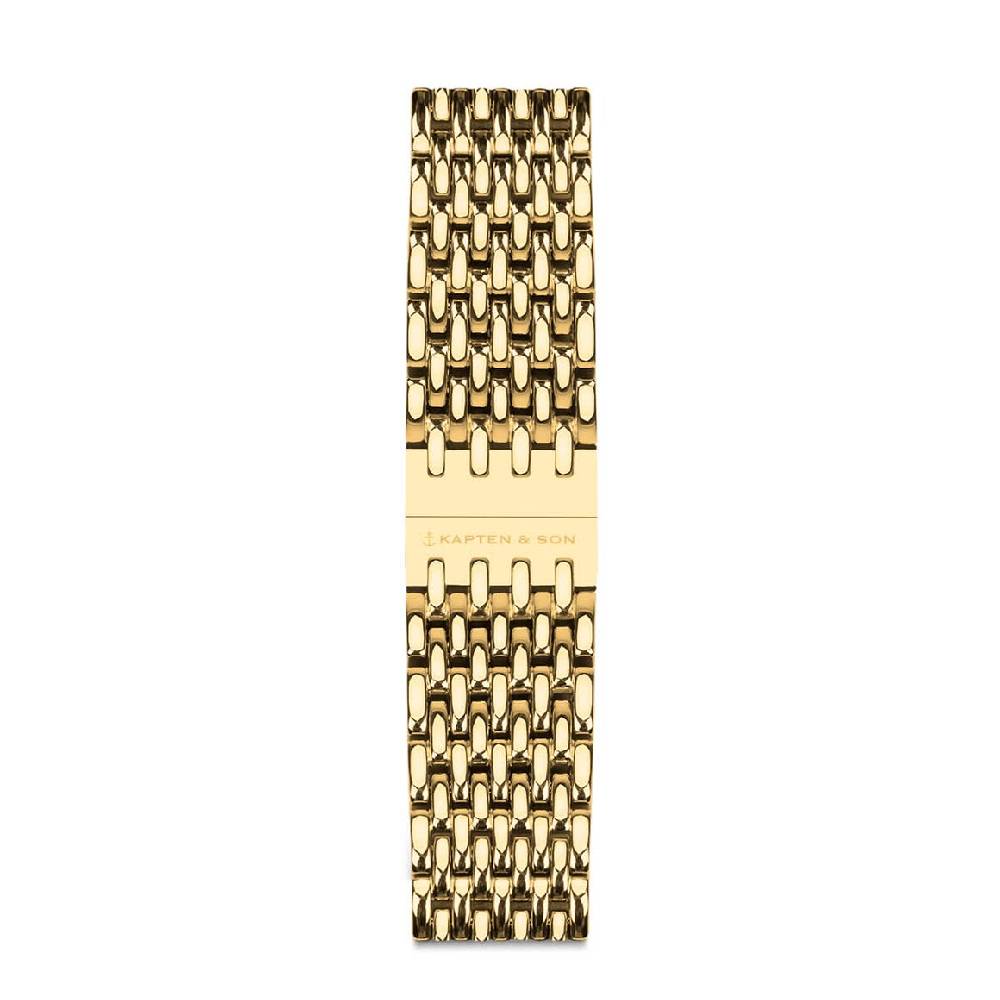 Kpten & Son Woven Steel Strap Gold Kostenloser Versand international