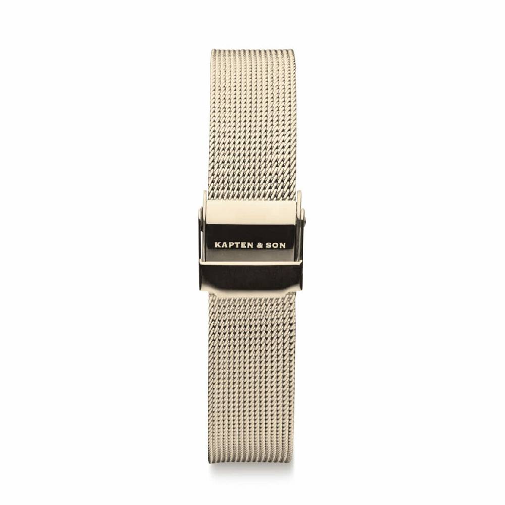 Kpten & Son Mesh Strap Light Gold 2025