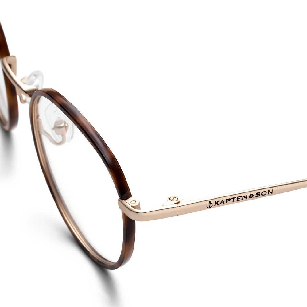 Kpten & Son London Small Matt Gold Tortoise Vierteljährliche Förderung