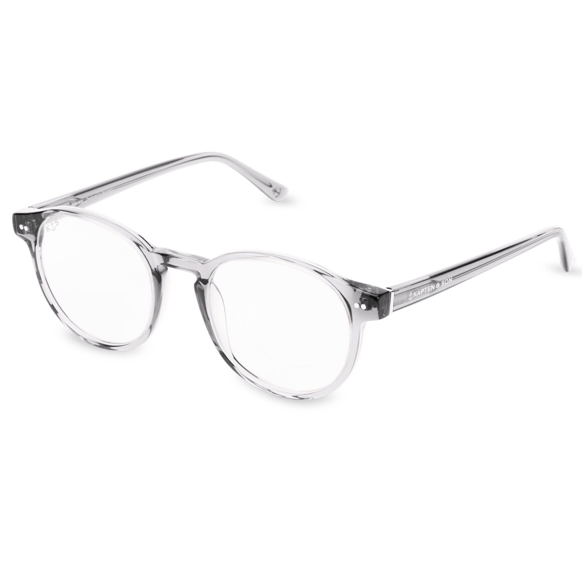 Kpten & Son Marais Transparent Grey mit Sehstärke 50% Rabatt für begrenzte Zeit
