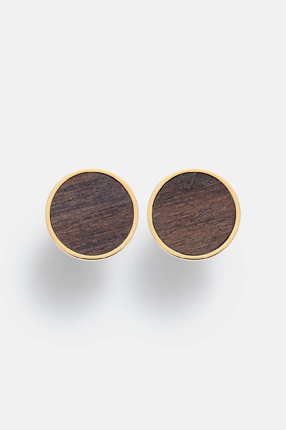 Kerbholz CIRCLE EARRING Walnuss Begrenzte Freigabe