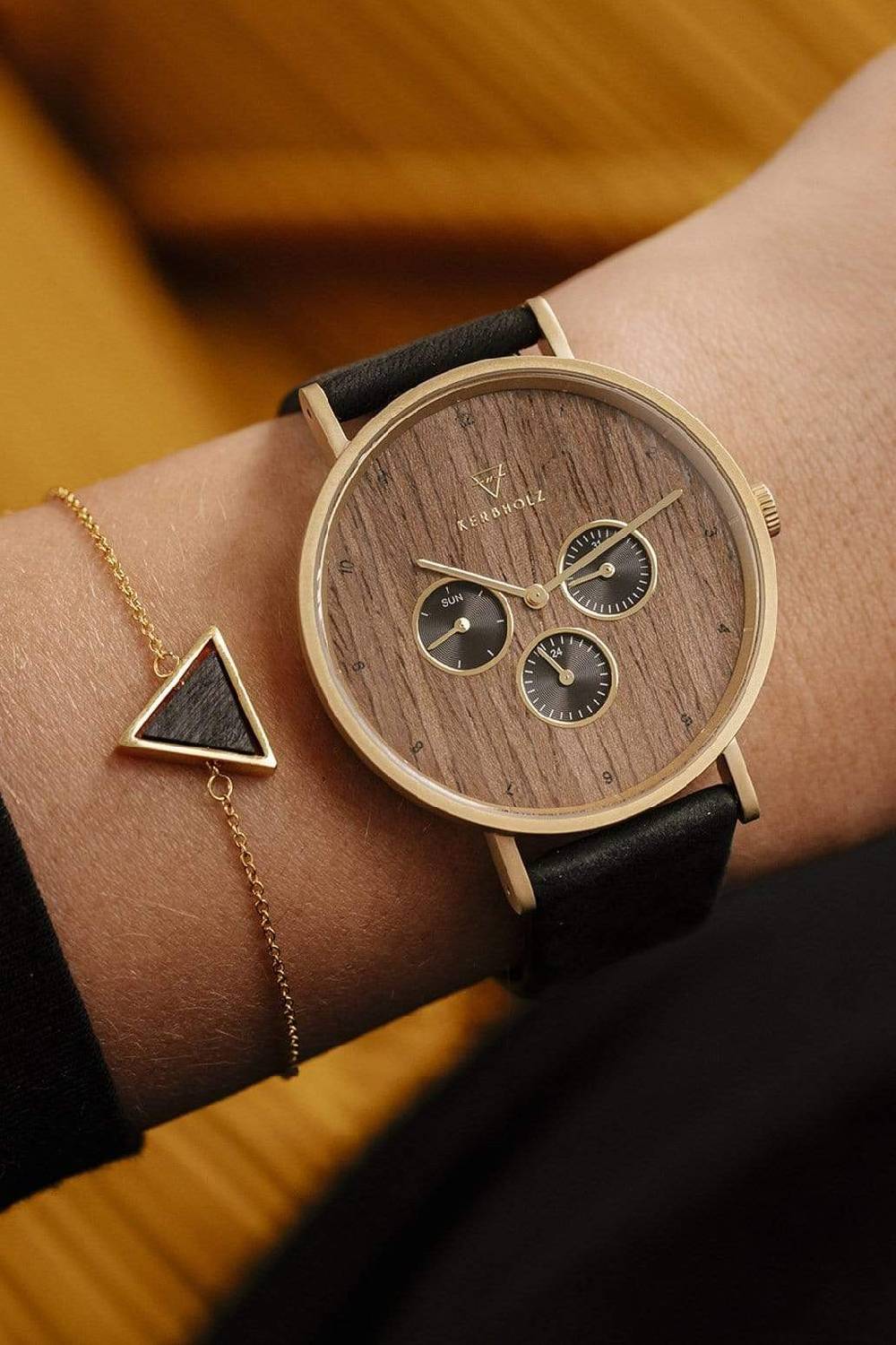 Kerbholz TRIANGLE BRACELET Sandelholz Rabatte dieses Monats