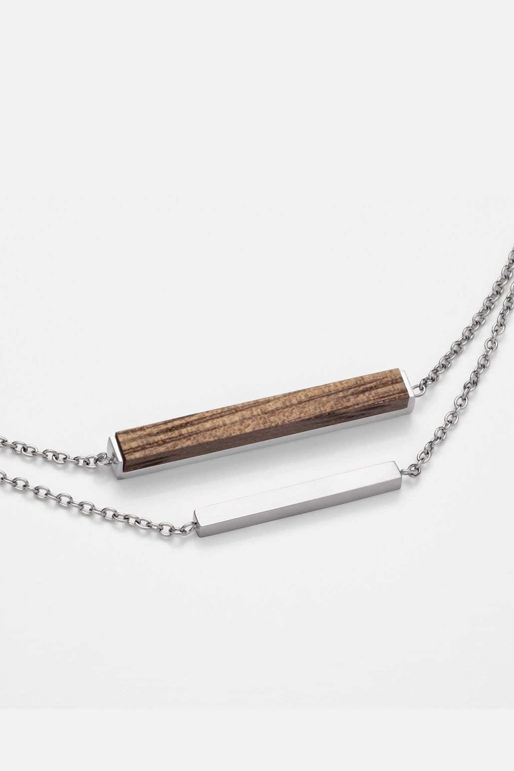 Kerbholz RECTANGLE NECKLACE Walnuss Fabrik Onlineshop
