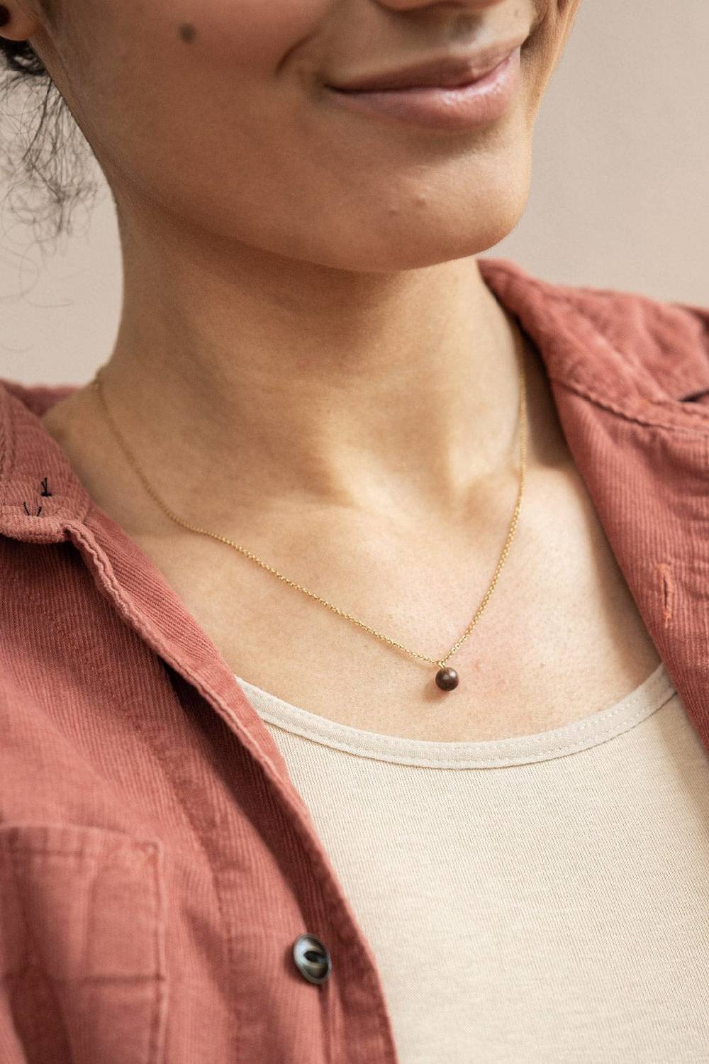 Kerbholz PEARL NECKLACE Walnuss Großer Ausverkauf