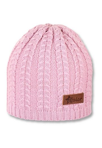 STERNTALER® Strickmütze Strickmütze (1-St., Wintermütze Strick Zopfmuster ideal für kalte Tage) Mütze mit Merinowollanteil und kleinem Zopfmuster mehr Kostenloser Versand