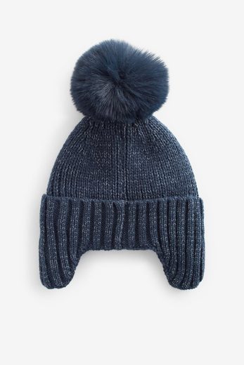 NEXT Ohrenmütze Trappermütze mit Bommel 1-St mehr Fabrik Onlineshop