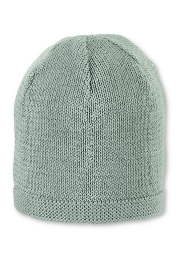 STERNTALER® Strickmütze OCS Strickmütze (1-St., Wintermütze gefütterte und ideal für kalte Tage) Strick Beanie Kinder aus weicher Baumwolle unifarben mehr Black Friday