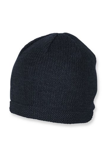 STERNTALER® Strickmütze OCS Strickmütze (1-St., Wintermütze gefütterte und ideal für kalte Tage) Strick Beanie Kinder aus weicher Baumwolle unifarben mehr Black Friday