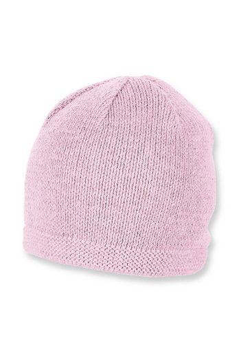 STERNTALER® Strickmütze OCS Strickmütze (1-St., Wintermütze gefütterte und ideal für kalte Tage) Strick Beanie Kinder aus weicher Baumwolle unifarben mehr Black Friday