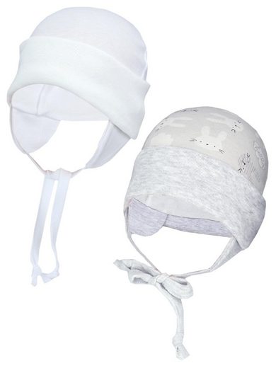 TUPTAM Erstlingsmütze TupTam Baby Erstlingsmütze mit Ohrenklappen 2er Pack mehr Jubiläumsangebot