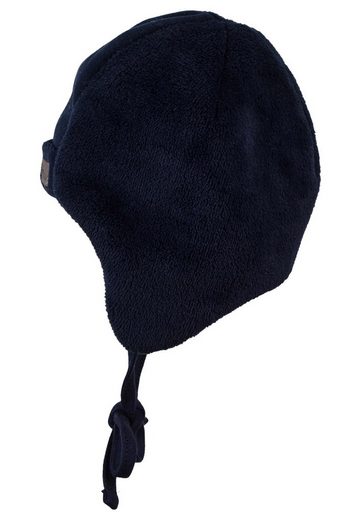 STERNTALER® Schlupfmütze Mütze (1-St., Wintermütze mit Bärchen Motiv, Bindeband und Ohrenschutz) Baby Beanie Mütze aus weichem Teddyflausch unifarben mehr Räumungsverkauf