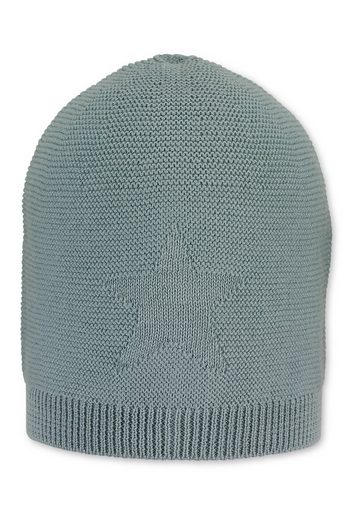 STERNTALER® Strickmütze GOTS Strickmütze 1-St., Kinder Strickmütze mit eingestricktem Stern ideal für den Winter) Wintermütze Baby gefüttert mit Baumwollfleece (Bio mehr Kostenlose Rückgabe