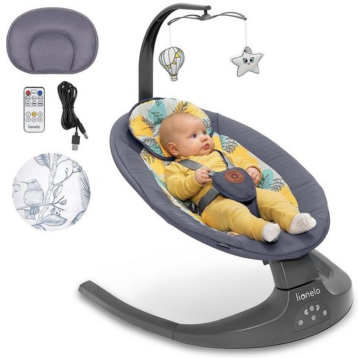 LIONELO Babywippe RALF 2in12-stufige VerstellungVon der Geburt bis 9 kg mehr Blitzangebot