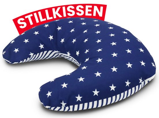 AMILIAN Stillkissen Lagerungskissen - Seitenschläferkissen - Stillkissen klein Schwangerschaftskissen zum Schlafen, pregnancy pillow mit Füllung inkl. Bezug mit Stickerei (60x42 cm), für Mütter und Babys mehr Verkauf