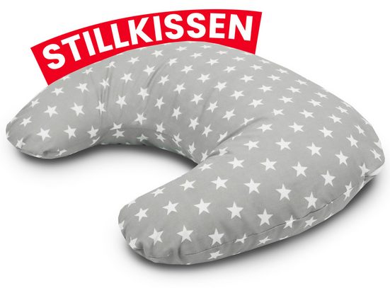 AMILIAN Stillkissen Lagerungskissen - Seitenschläferkissen - Stillkissen klein Schwangerschaftskissen zum Schlafen, pregnancy pillow mit Füllung inkl. Bezug mit Stickerei (60x42 cm), für Mütter und Babys mehr Angebote