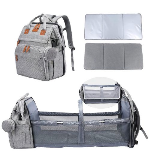 SURFOU Wickeltasche Rucksack Wickelrucksack Baby Lässiger Multifunktionaler (Kinderwagengurte für Mama und Papa Einheitsgröße Waterproof USB), Großraum Reiserucksack mit Wickelauflage und Schnullertasche mehr Flash Sale